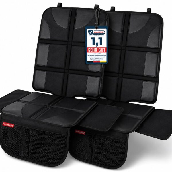 HerzensKind® Kindersitzunterlage Auto - wasserabweisend rutschfest und universell passend. Sitzschoner Auto Kindersitz mit ISOFIX