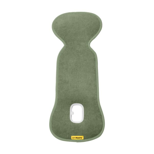 Aeromoov Air Layer Baby Sitzauflage - Gruppe 0 - Green Moss | Atmungsaktive Einlage für Autositz oder Kinderwagen, 3D-Tech, Antischwitz Sommerbezug, Bio-Baumwolle, Oeko-Tex-zertifiziert